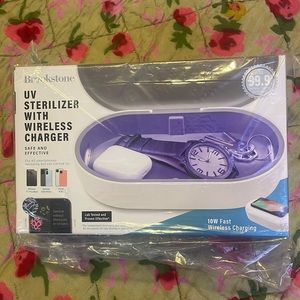 Brookstone UV sterilizer with wireless charger